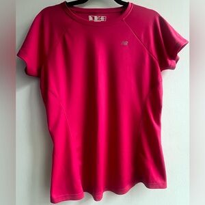 New Balance Women's Hot Pink Short Sleeve Tee